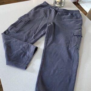 Aritzia Gray Cargo Joggers